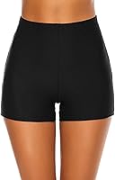 Tournesol Women's High Waisted Swim Shorts - UPF 50+ Boy Shorts for Swimming, Beach & Activewear