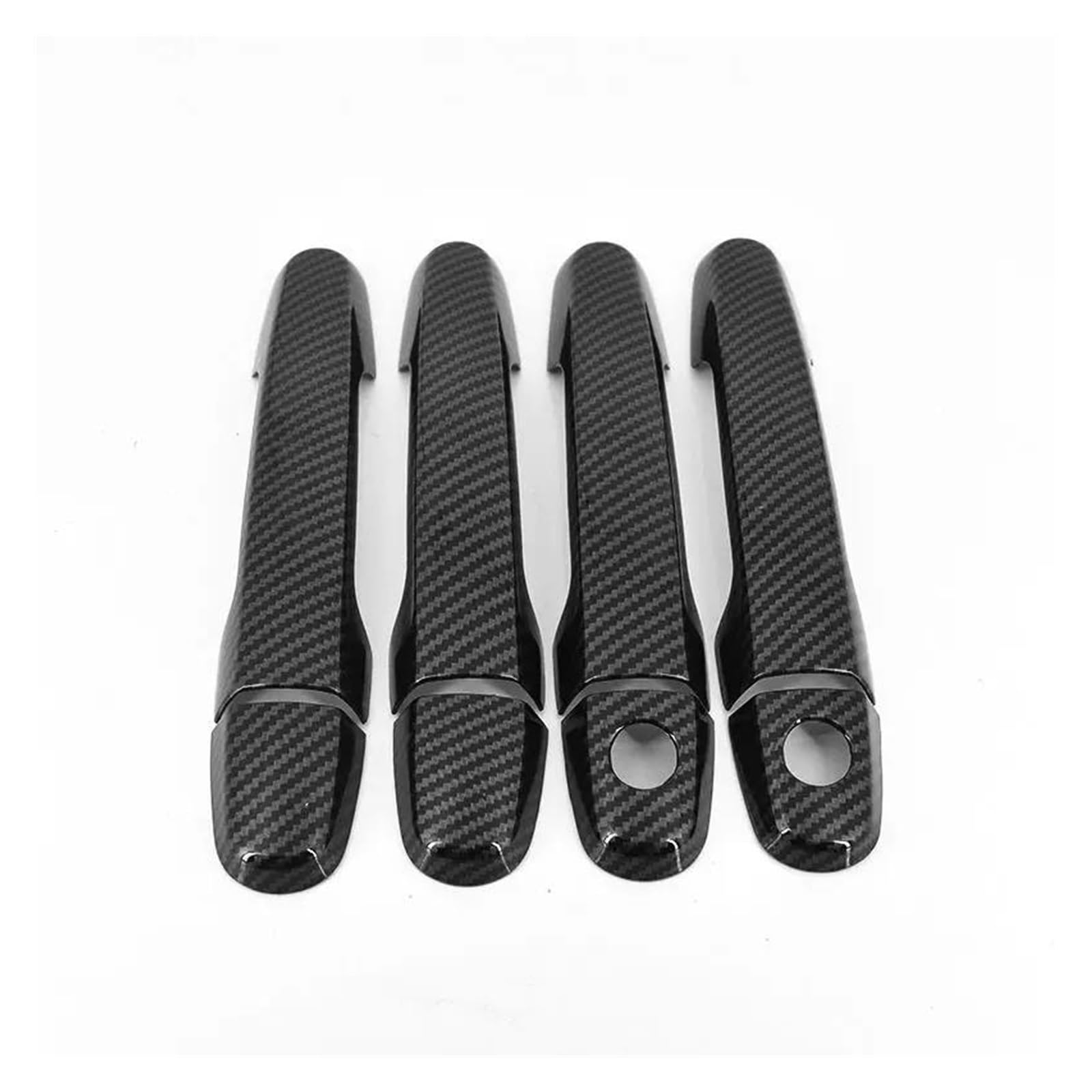 MTVTFECEWG for Toyota for Yaris for Vitz XP90 2006 2007 2008 2009 2010 2011 Car Door Handle Cover Trim (Carbon 2 Keyhole)