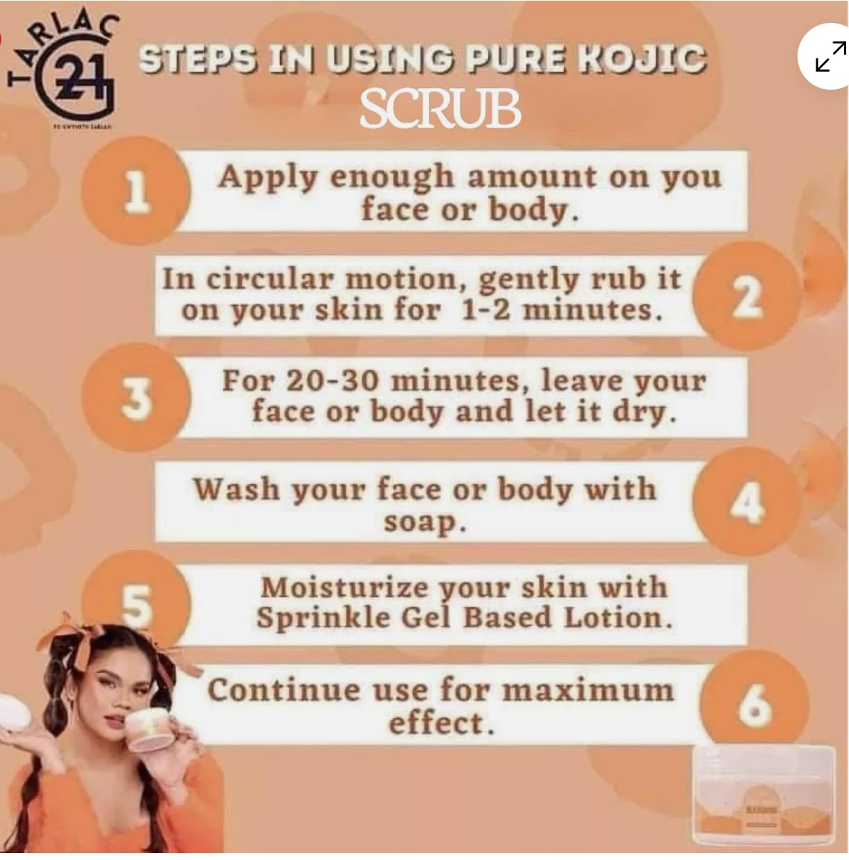 G21 Pure Kojic Scrub - Milky Shea Butter, 300g