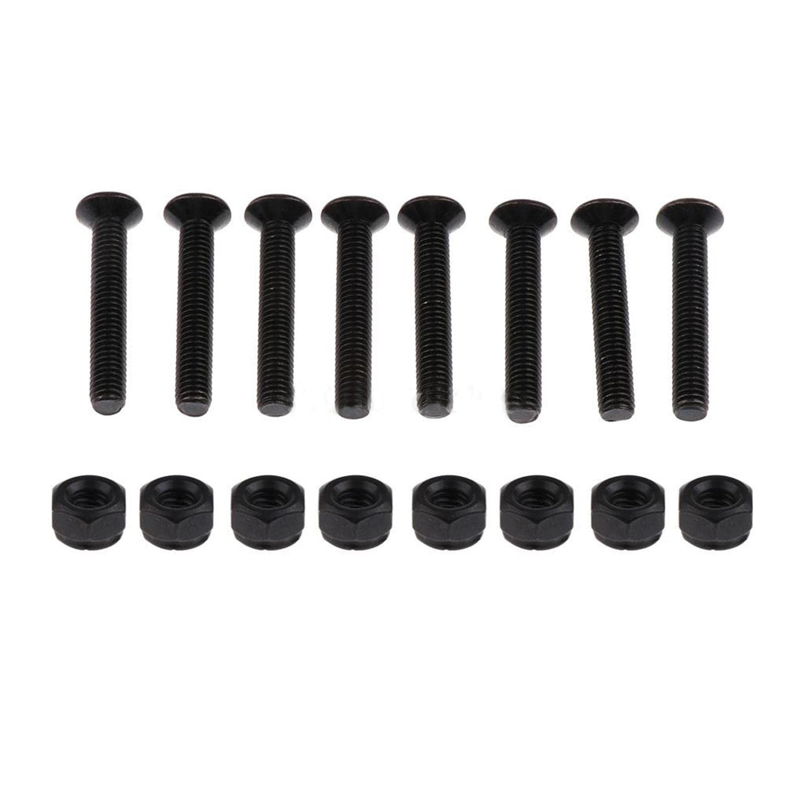 kowaku 2X Skateboard Hardware Set Rubber Riser Pads, Mounting Screws and Nuts for Longborad Scooters Cruisers Accessories