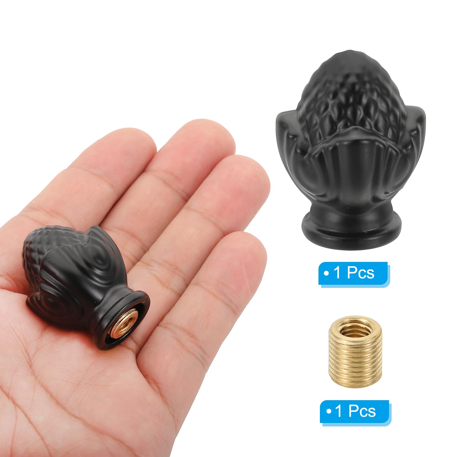 PATIKIL 36 x 28mm Lamp Finials Caps Knob - Image 3