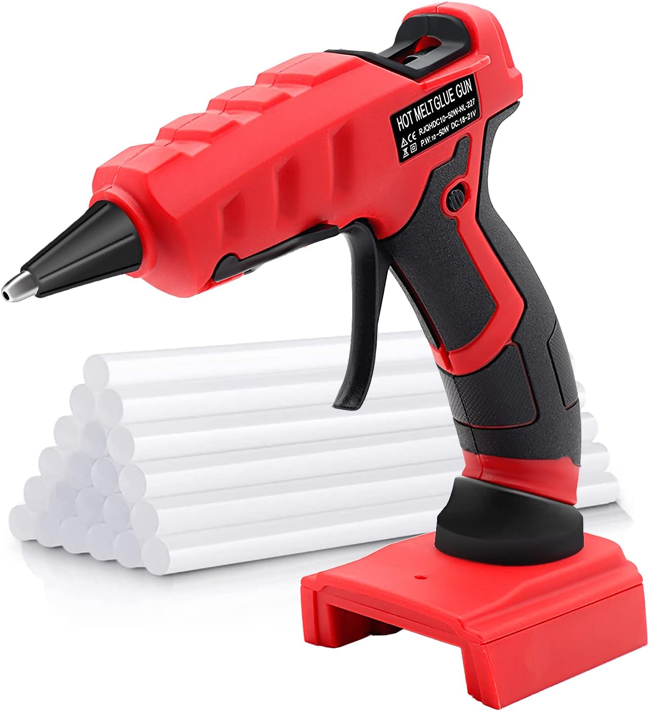 Cordless Hot Glue Gun Kit Compatible with Milwaukee M18 18V
