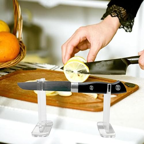 Miniatura 3 de 4 soportes de exhibición de cuchillos, coleccionista de cuchillos de acrílico, soporte de hoja extensible para cuchillos, soporte para cuchillo