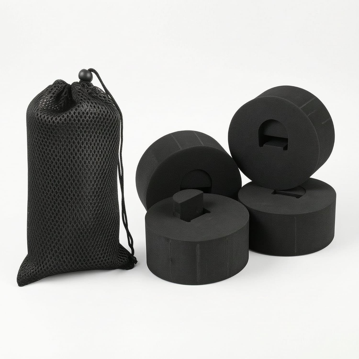 Cylindrical Buoyancy Buoy Rings Mesh Bag 4-Pieces 4-pack Foam | Smart Convenient Storage 4Pieces Foam 4-pack-image-33
