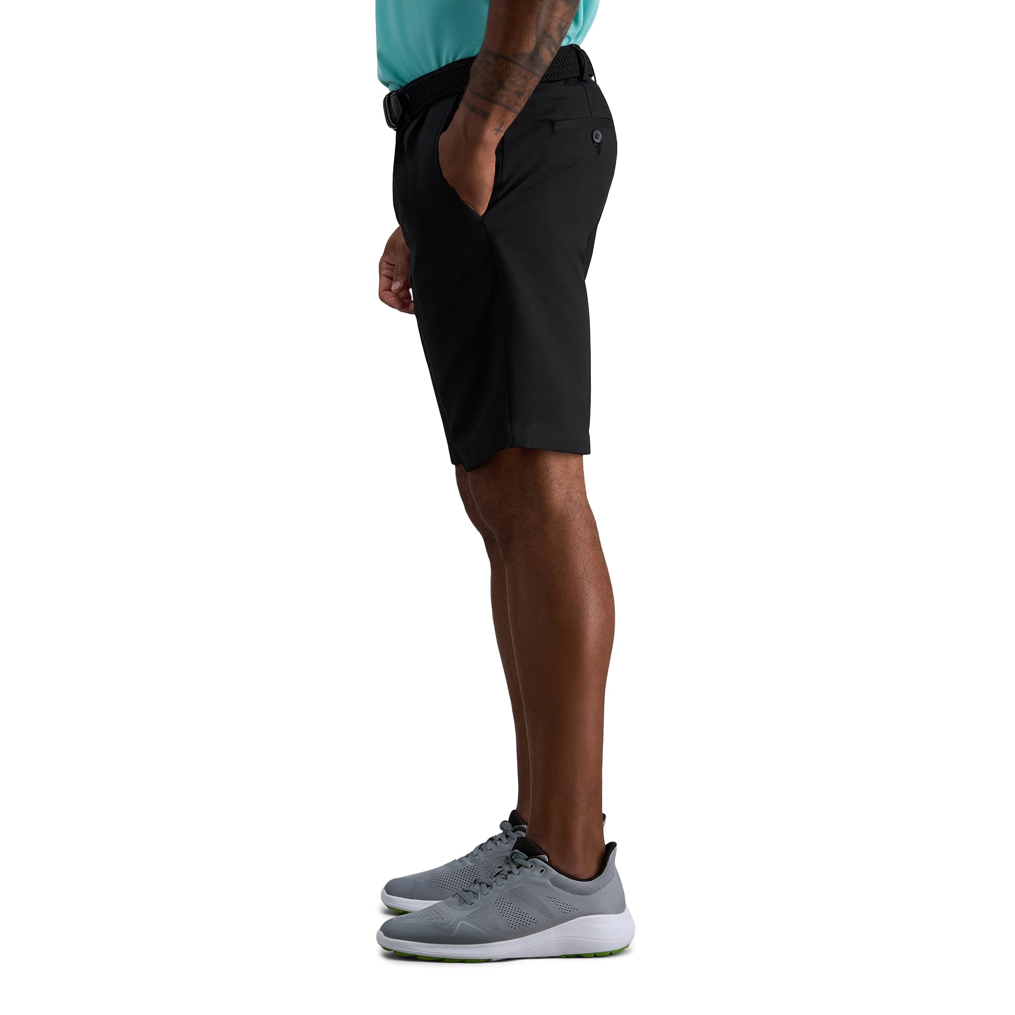 Haggar Cool 18 Pleat Front Expandable Waist Short - Pantalones Cortos Informales Hombre