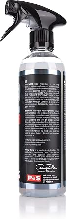 P & S Professional Detail Products Defender SiO2 Protectant Coating Topper & Standalone Sealant High-Gloss, Slick Finish Easy Spray & Wipe Renny Doyle Double Black - 16 oz Spray