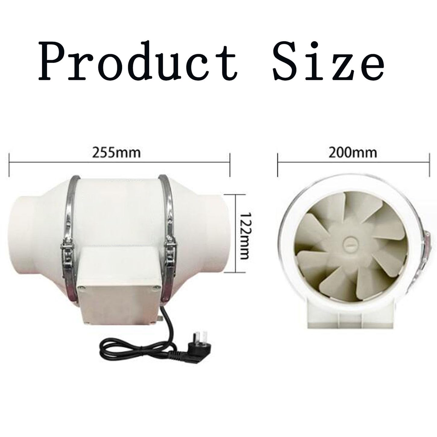 Ventola Aspirazione con Telecomando Senza Fili,Professionale Aspiratore Bagno,Estrattore Aria Silenzioso,Guscio Ignifugo,per Booster, Tenda di Crescita Soffiatore di Scarico,5 Inches