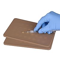 Vista 1 de Ultrassist Almohadillas de entrenamiento de inyección intradérmica, piel oscura con 64 puntos de inyección, almohadilla de práctica de inyección