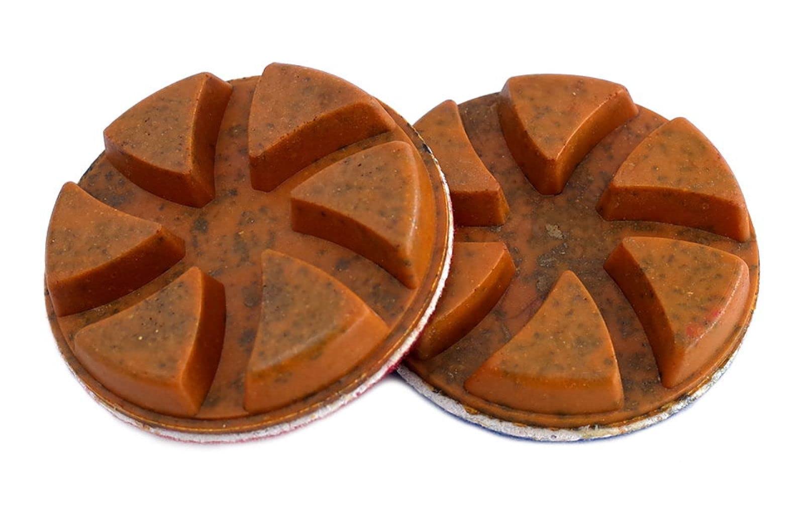 4 Unids/set Almohadilla De Pulido De Diamante De Enlace De Cobre Rígido Híbrido De 3 Pulgadas Para Suelo De Hormigón De Mármol De Granito Disco De Molienda Seco/húmedo,50