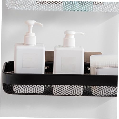 Miniatura 6 de Estante de almacenamiento de cocina, estante de drenaje montado en la pared, organizador de baño, adhesivo para instalar soporte de champú clásico