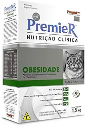 Ração Premier Nutrição Clínica Obesidade para Gatos Adultos - 1,5kg Premier Pet