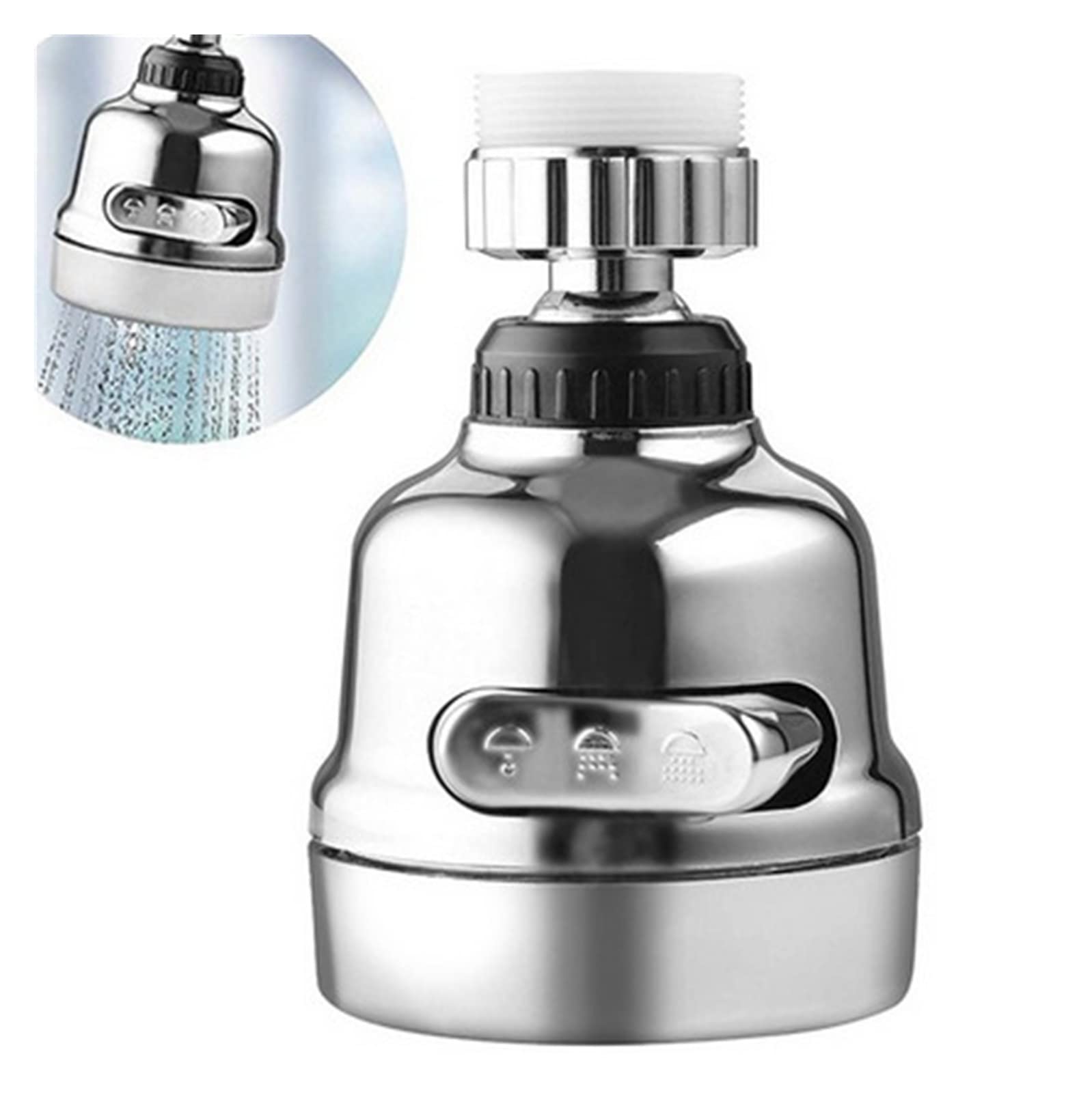 resistere ad alta pressione e temperatura estremi Rubinetto Cucina 3 Modalità 360 Rubinetto Girevole Rubinetto Aeratore Bolla Flessibile Risparmio Idrico Adattatore Filtro Ad Alta Pressione Spruzzator
