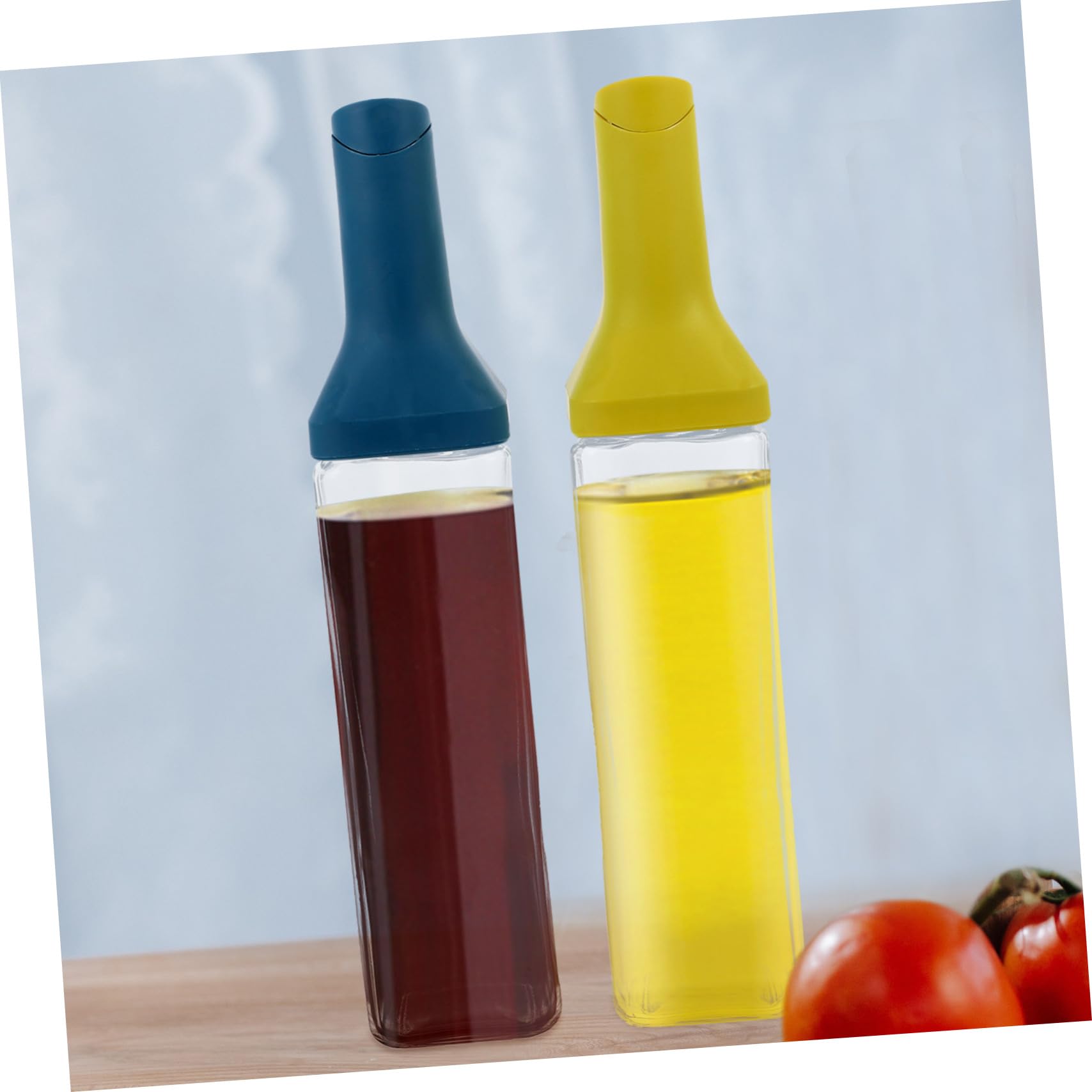 Alipis 2pezzi Bottiglia di Vetro Trasparente per Aceto da Cucina Contenitore per Olio in Vetro Distributore di Salsa di Soia Porta Aceto e Olio per Uso Domestico e Ristorante