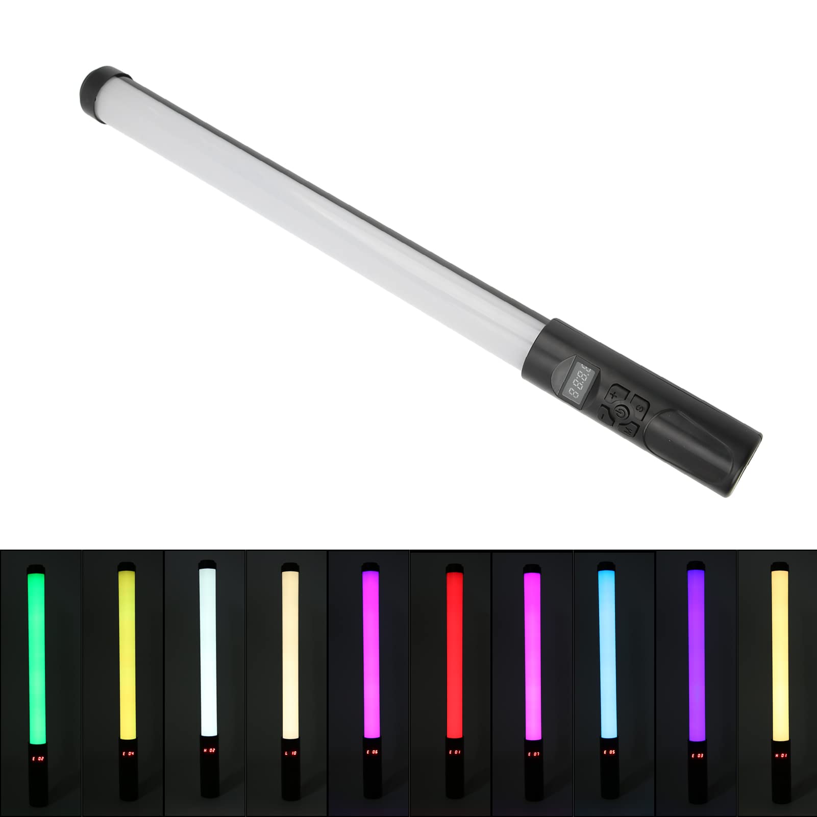 Bacchetta luminosa LED RGB per video, bastone luminoso portatile per fotografia a LED con telecomando, luce LED a colori 3200-5500K per riprese video, streaming, studio
