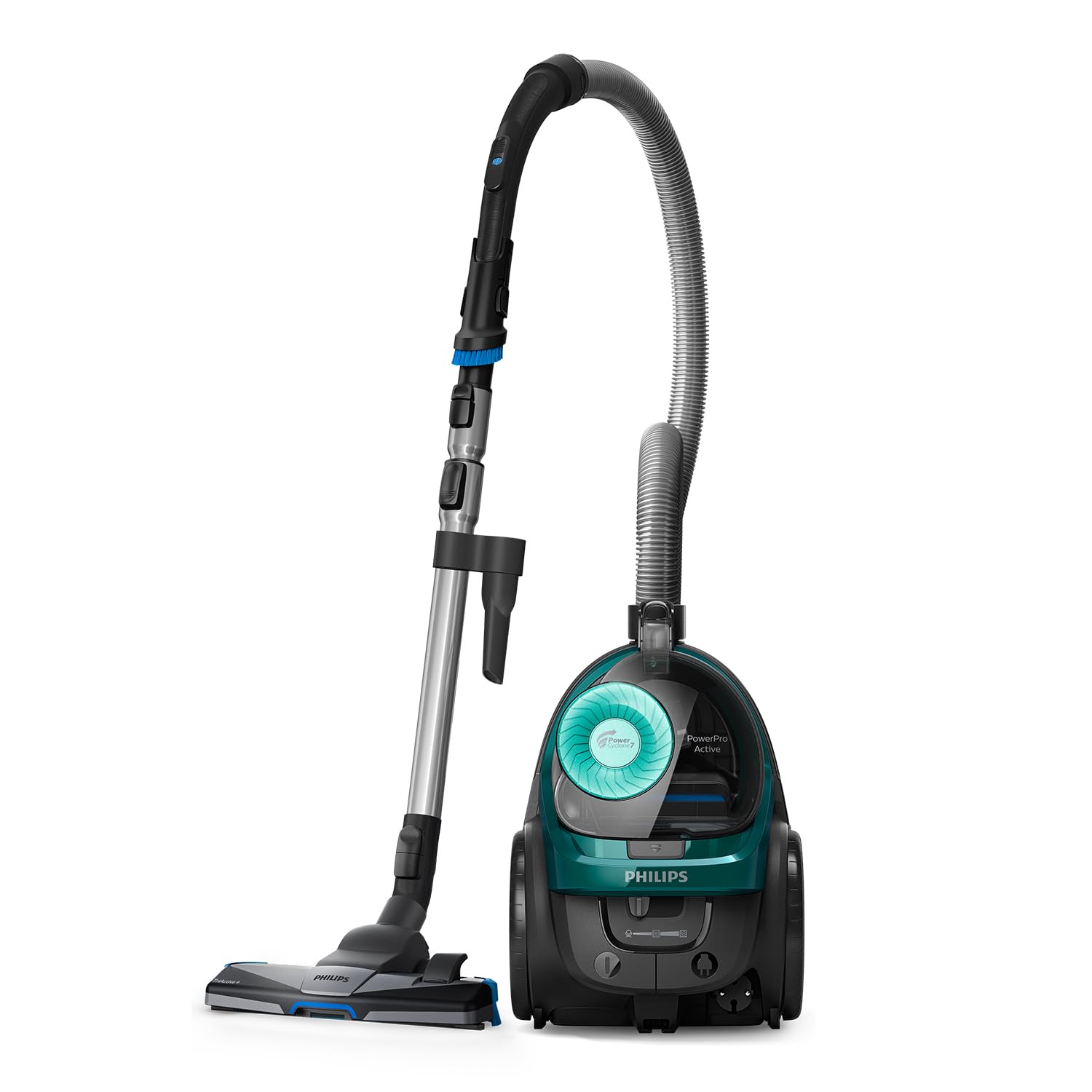Philips PowerPro Compact - Aspirapolvere Ciclonico senza sacco, contenitore da 1,5 litri, filtro antiallergico, facile da pulire (FC9555/09)
