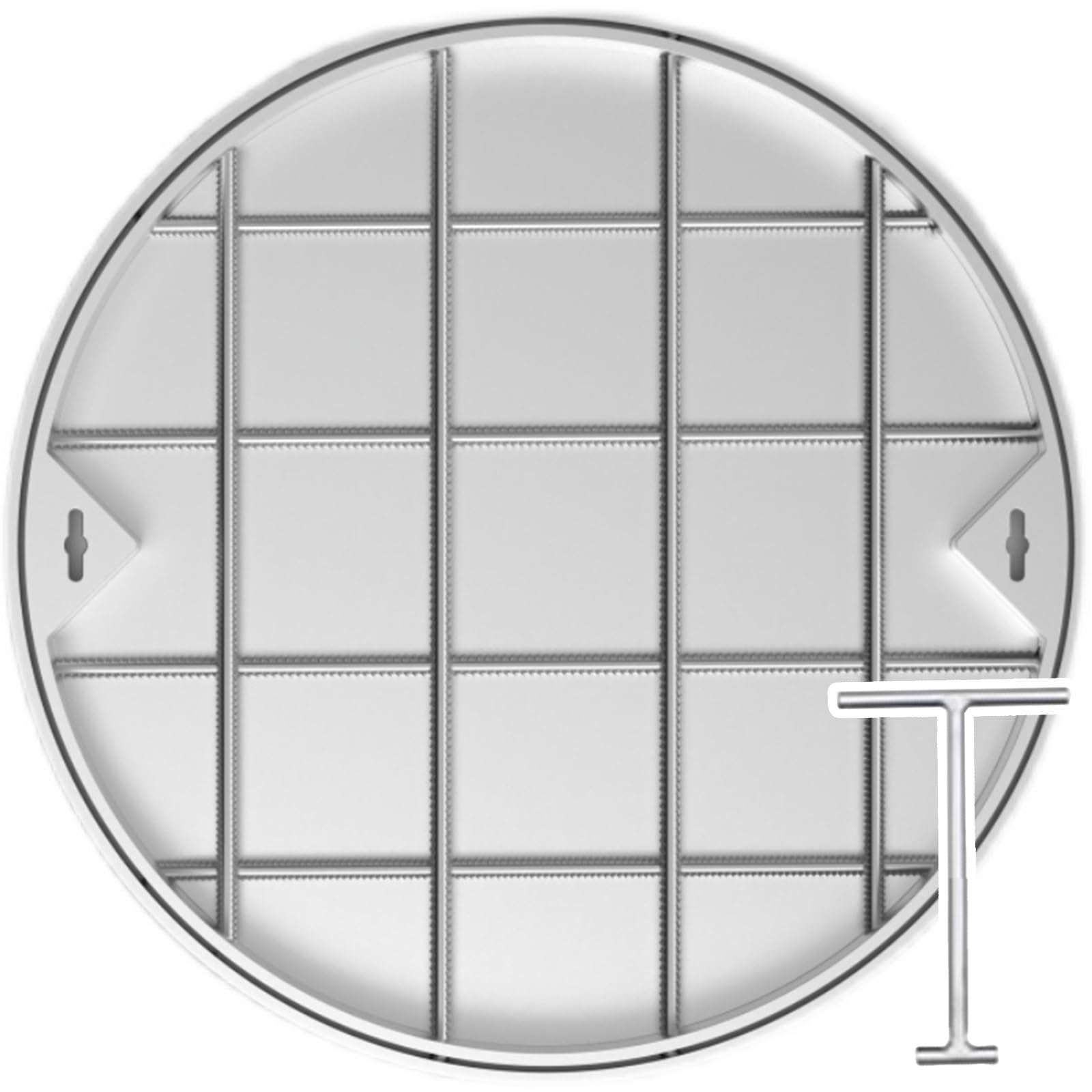 Amazon.com: AMUFJJ Stainless Steel Manhole Cover and Frame, 24 26