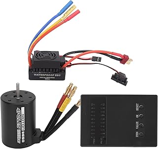 Alomejor 1/8 1/10 RC Car 3650 3600KV Brushless Motor + 60A ESC + Programmer Card Combo Set Remote Control Model Parts