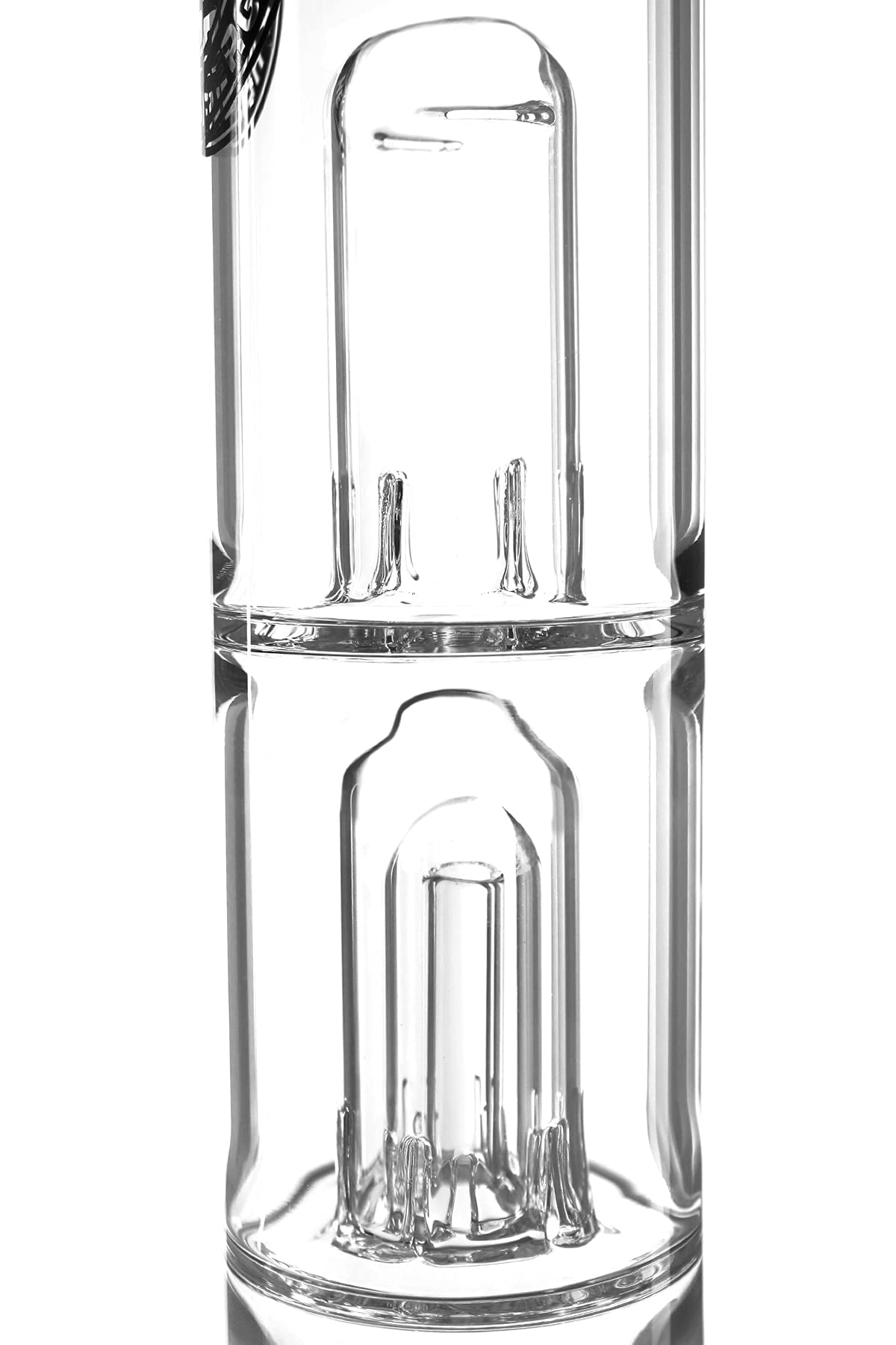 Heisenberg Bulbulator Glasbong mit Doppel Dome Perc NS29 48cm Wandstärke 5mm 29,2er Schliff