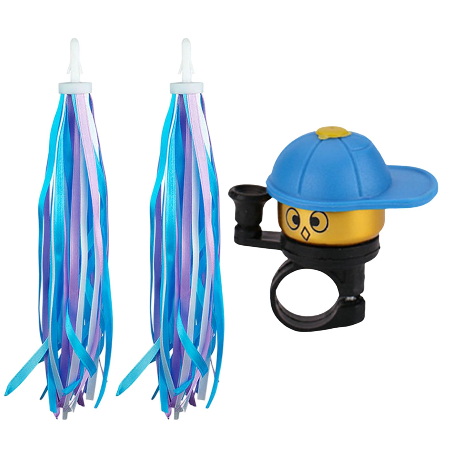 QIAOLIDA Bike Bells and Streamers Bicycles Bells with Tassels Ornaments Cycling Accessories Easy Installation