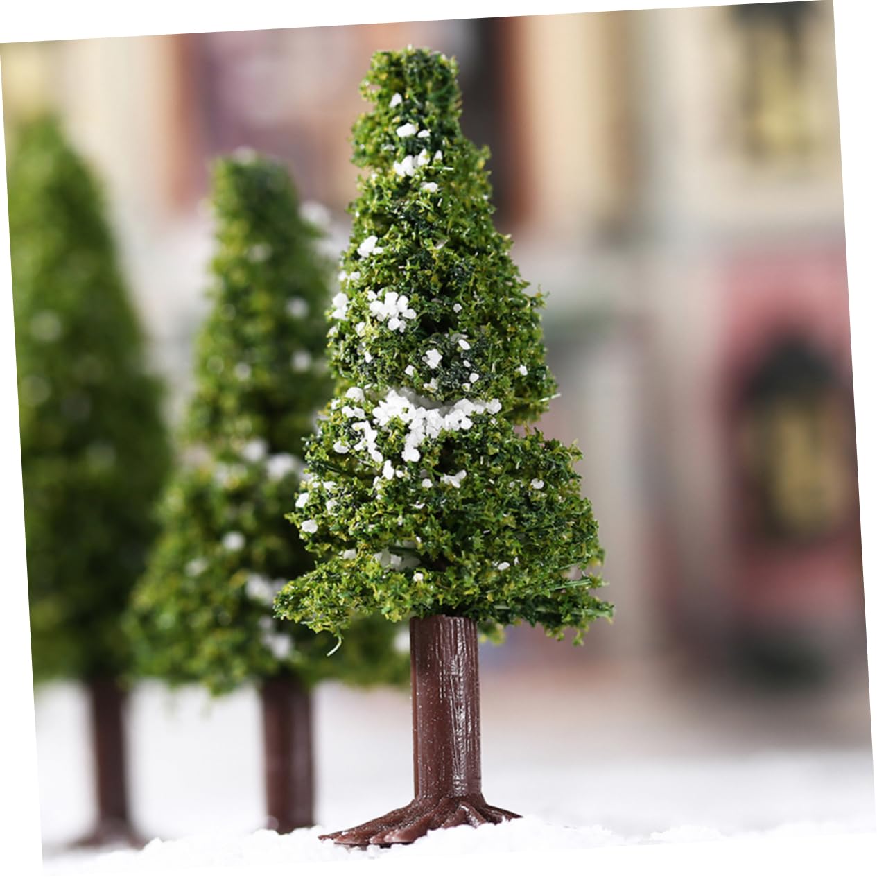 SHINEOFI 24pezzi Miniature Pine Tree Model for Train Scenery and Architectural Dioramas and Iron for Landscape Decoration