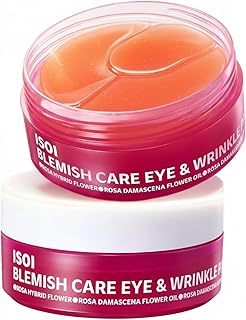ISOI Blemish Care Under Eye Patch for Dark Circles, Puffiness and Wrinkles, Hydrating Gel Eye Masks with Hyaluronic Acid & Bulgarian Rose Oil, Korean Skin Care (90 pcs, 3.17 oz)