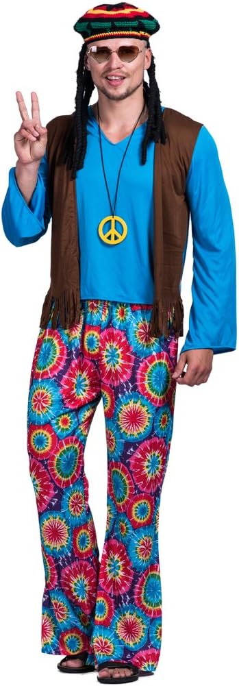 EraSpooky Men's Adult Hippie Love Peace Costume