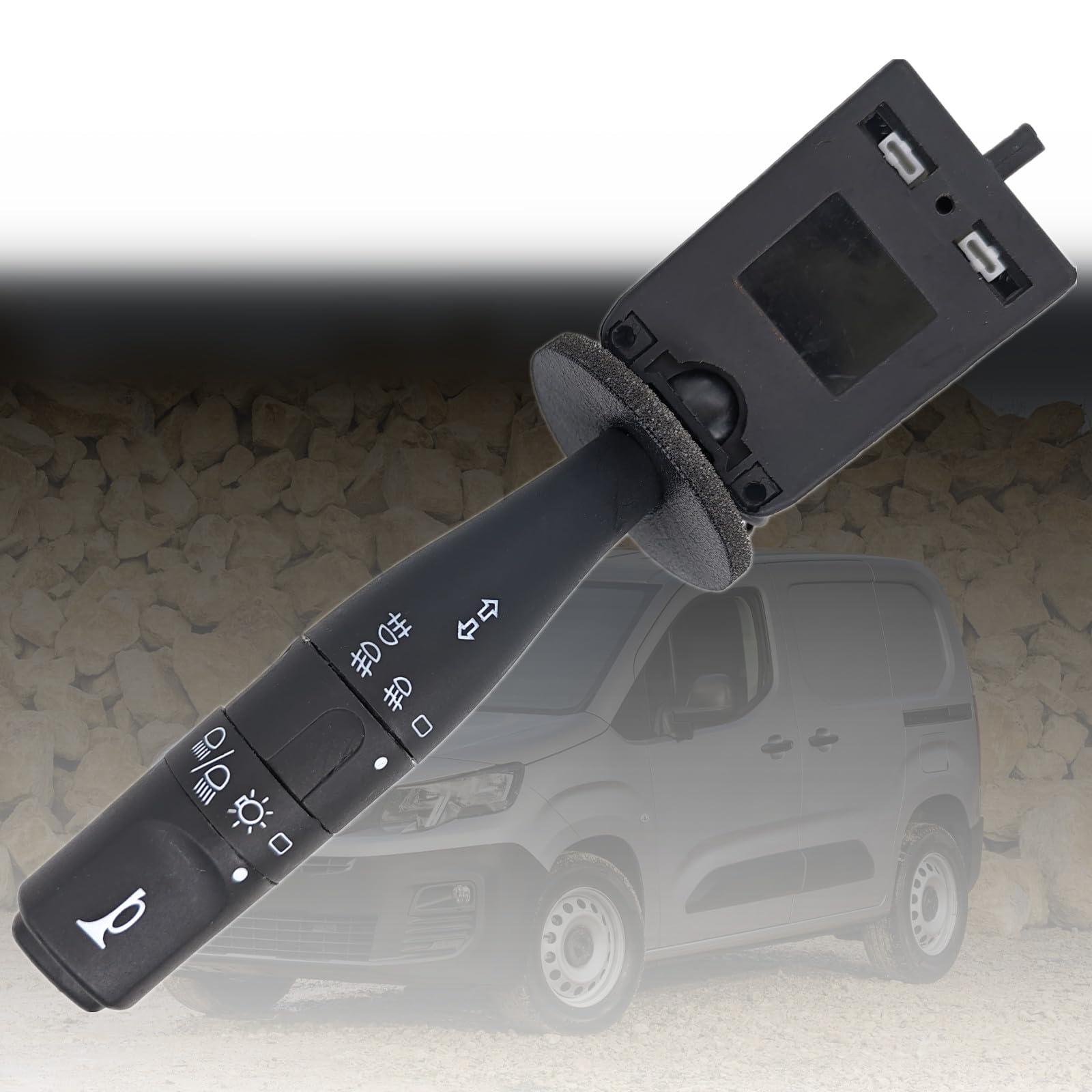 Interruttore Devioluce Devio Luci Del Piantone Dello Sterzo Comando Indicatore Compatibile con Peugeot 106 II 206 2A/C 306 Partner Citroen Berlingo 9623641569 6253.69