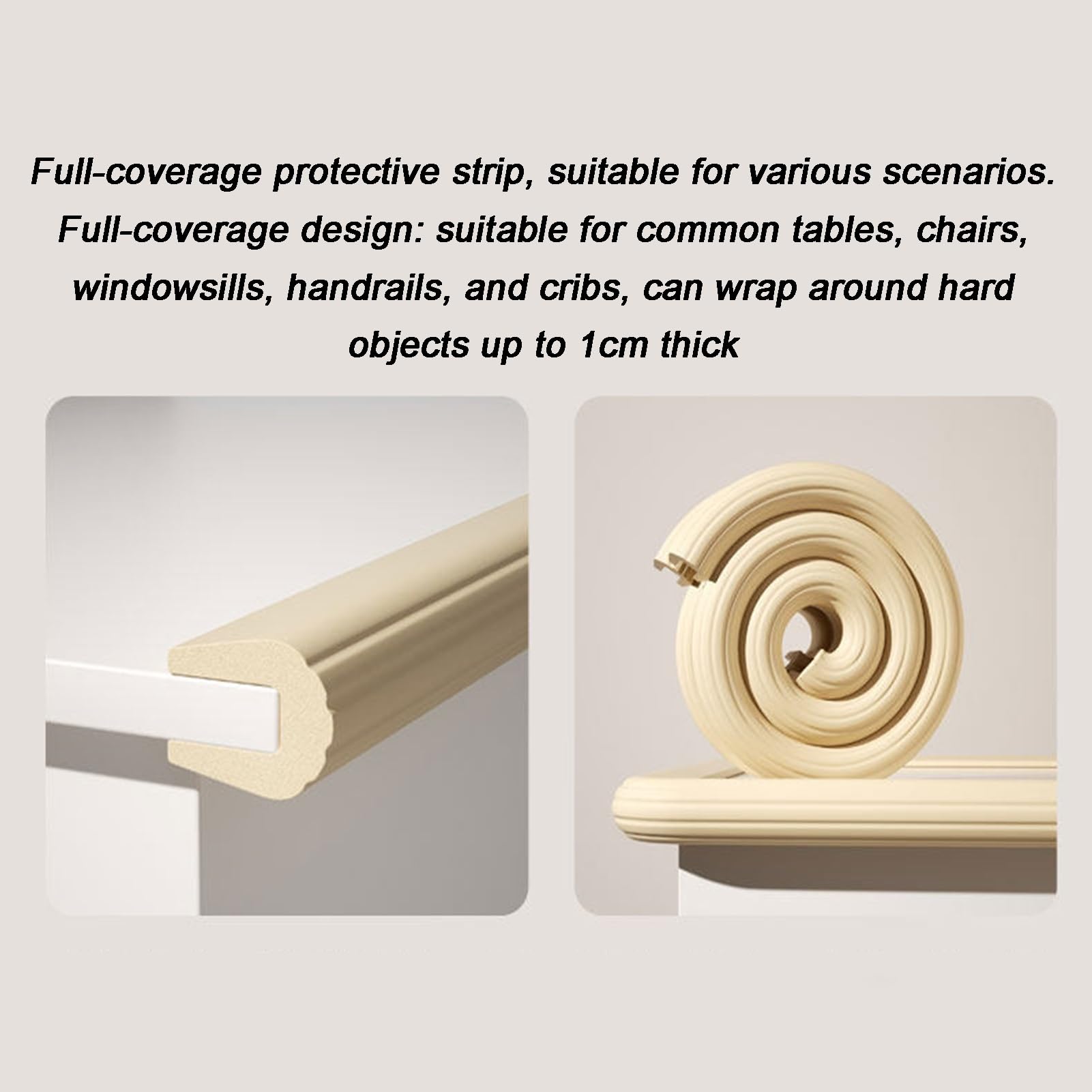 Protection de bord en forme de U pour table basse en verre, 200 cm, bande de protection de sécurité en mousse, pour placard, tiroir, bureau, cheminée, coin de protection