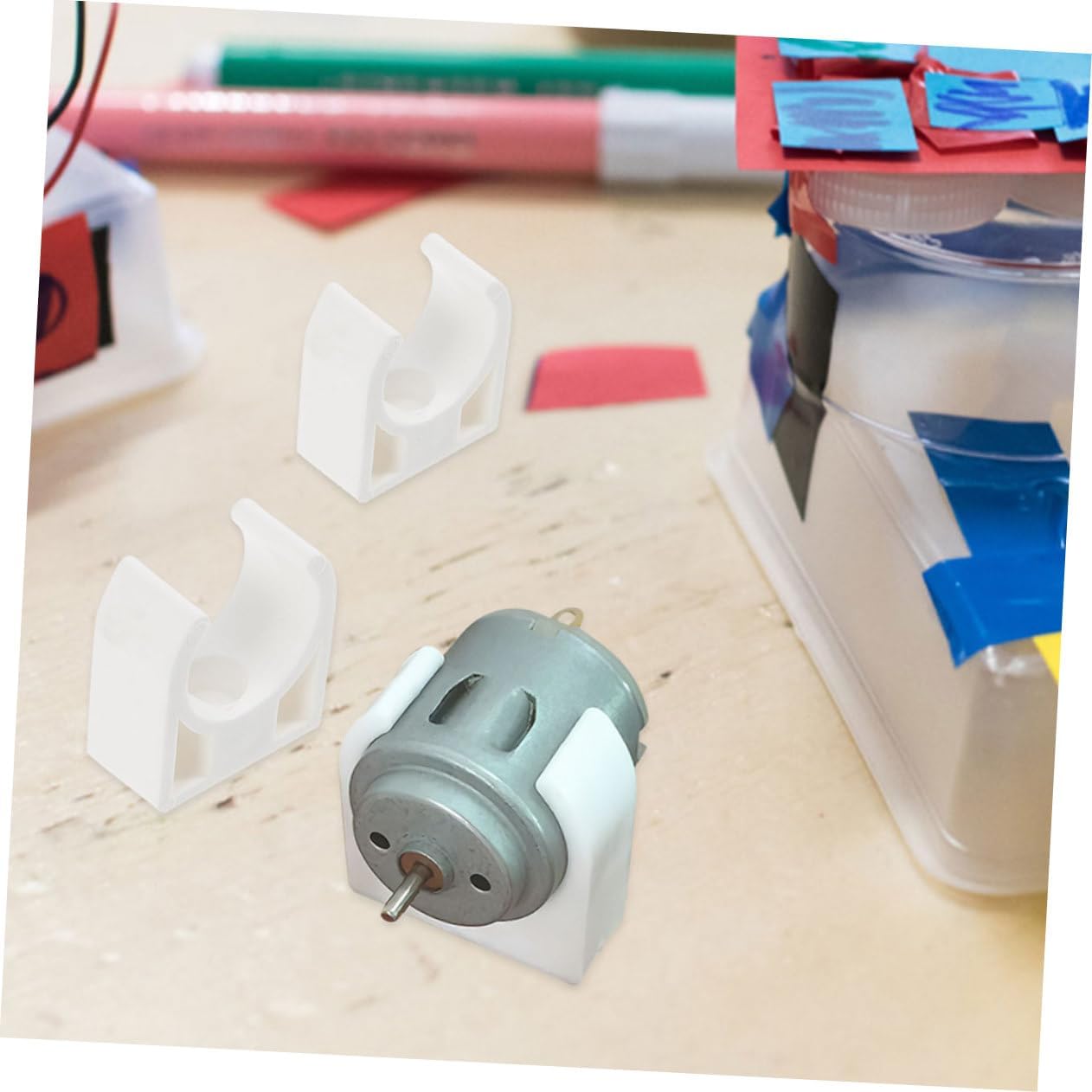 20pcs Dc Motor Bracket Plastic Clamps for Small Motors Mounting Brackets Mounting