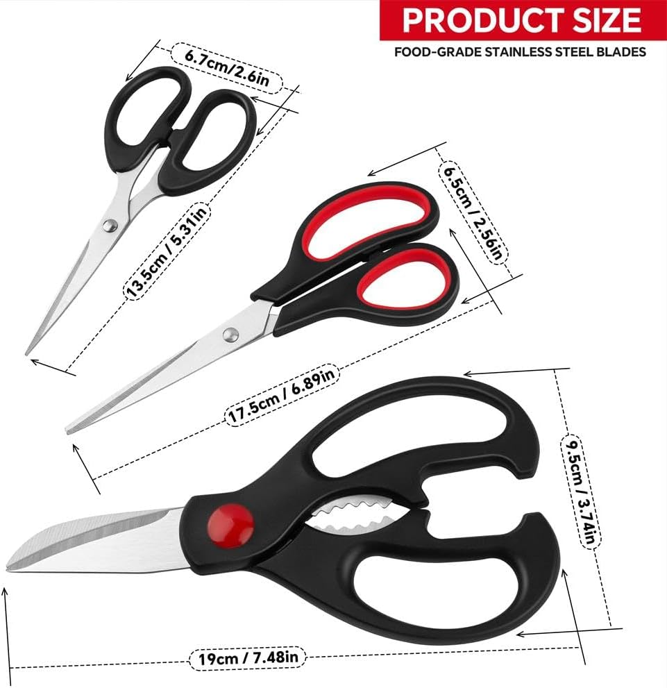 Kitchen Shears Set - Kitchen Scissors All pose Poultry Shears,