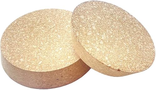 Tapón cónico de corcho para botella de vidrio, tapa de tarro de vidrio, tapones de madera de gran tamaño (2 piezas, diámetro 4.7-4.1 pulgadas4.7-4.1