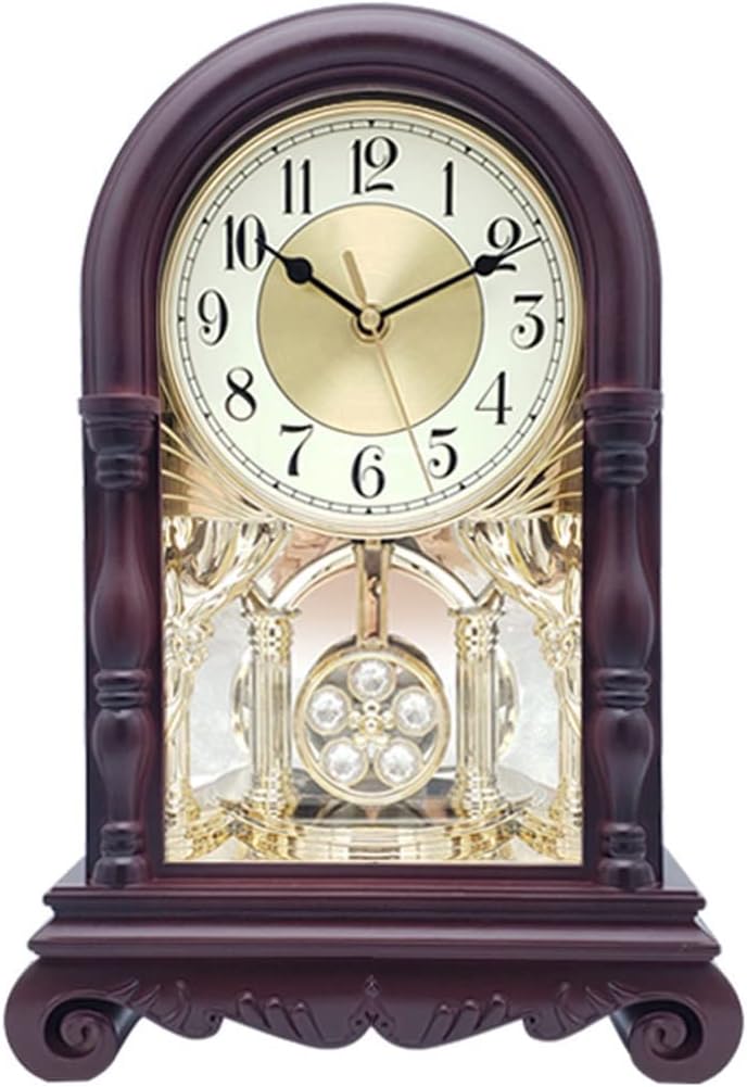Table Clock European Vintage Silent Bedroom Old Pendulum Desktop Decoration Ornaments