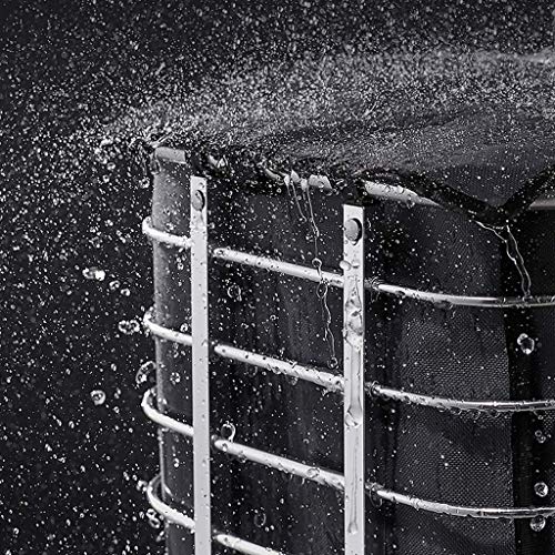 QZQJUILU Klappbarer Wagen, zusammenklappbarer Einkaufstrolley, Reisetrolley für Senioren, Leichter Treppensteigerwagen mit drehbaren Rollen und – Bild 3