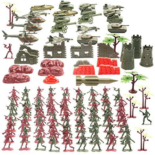 TWIDDLERS 519 Piezas Soldados de Juguete Set - Figuras Ejército de Plástico | Militares Fuerzas Armadas en Batalla...