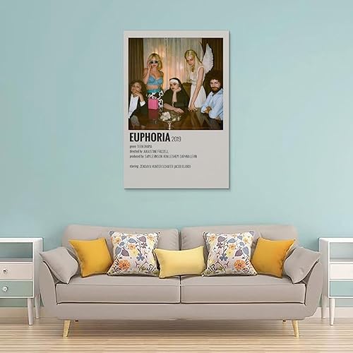 Miniatura 2 de ITOMEN Euphoria - Póster de la serie de televisión para adolescentes, arte de pared, estética, HD, pintura decorativa moderna, dormitorio,