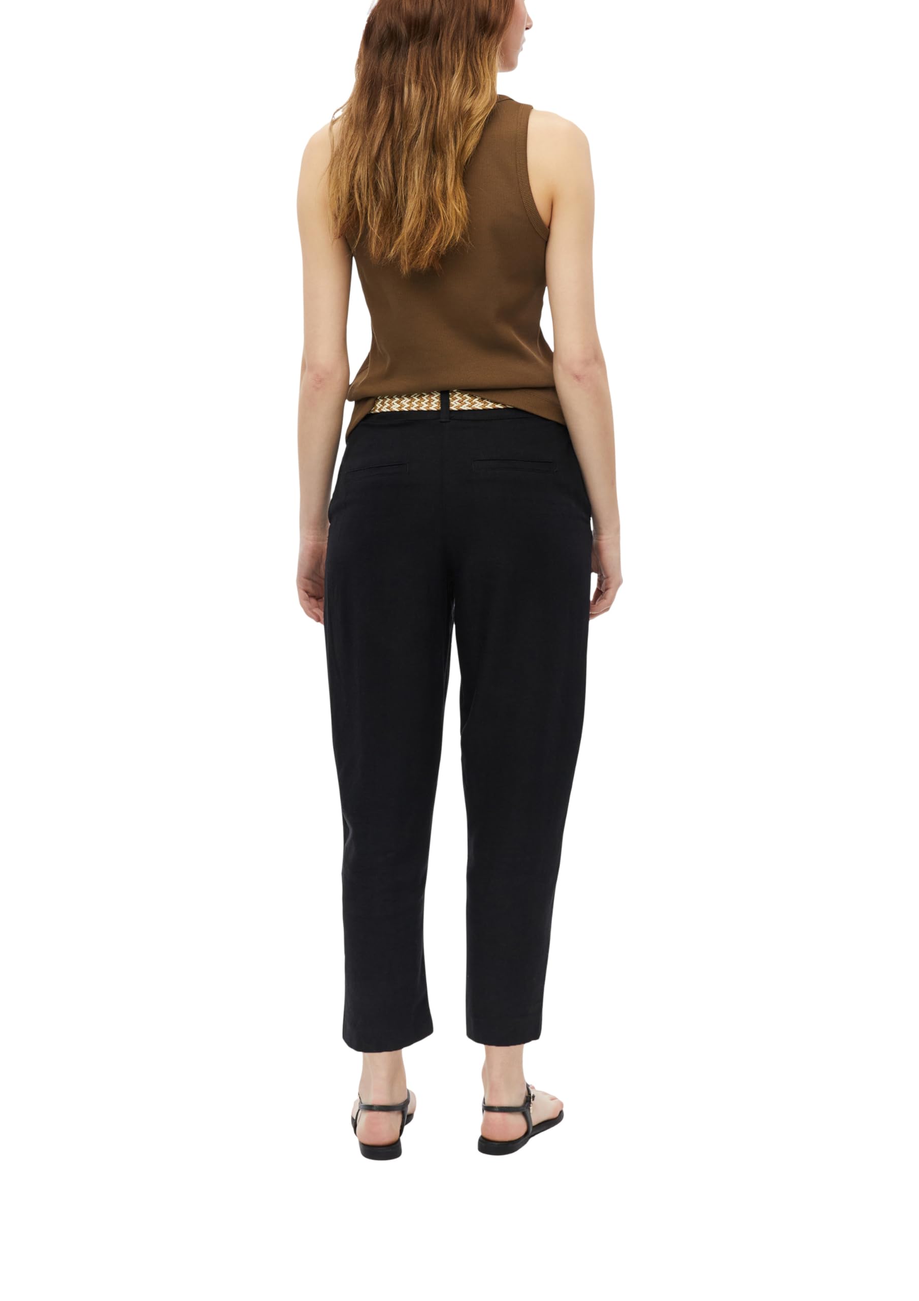 s.Oliver Cropped Chino mit Gürtel