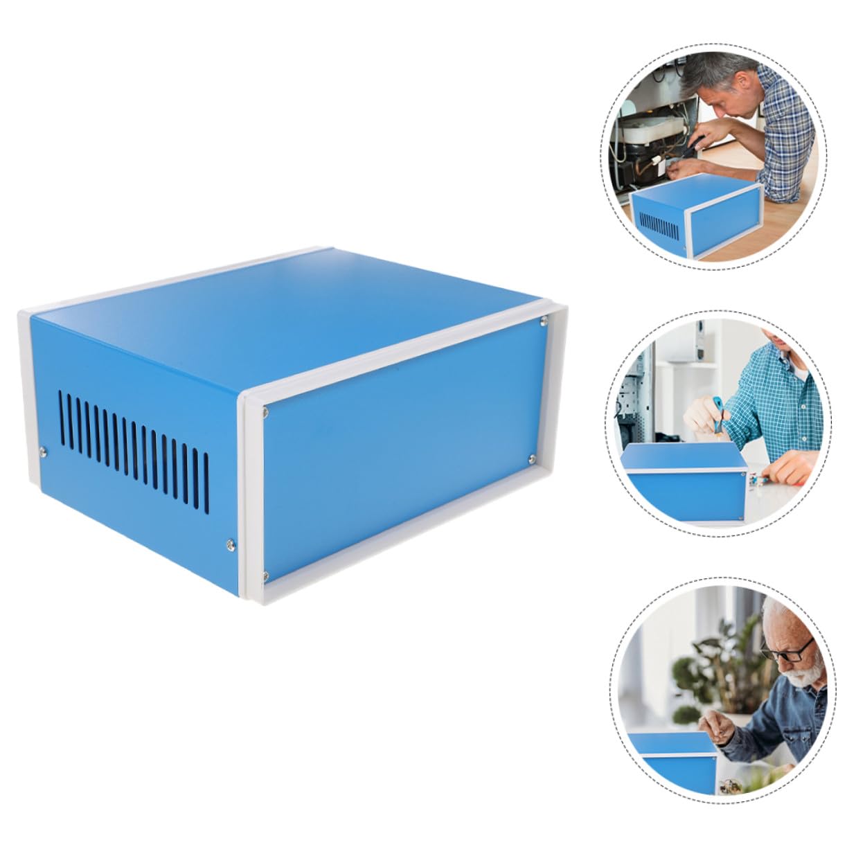 Caja Metálica Fácil de Instalar Adecuado para Estaciones de Metro Tornillos para Proyecto Eléctrico y Dispositivos de Medición