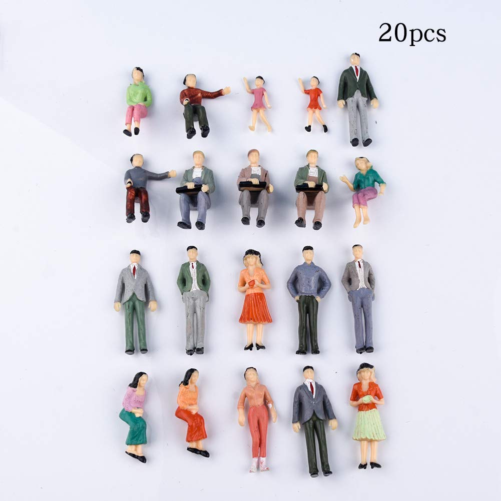 Amazon | 20個 1:25 情景コレクション 人間 人形 人物 人間フィギュア