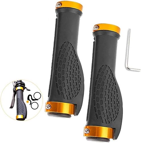 Manubrio de bicicleta MTB a prueba de golpes para bicicletas de montaña, cómodo agarre antideslizante para bicicleta, manubrio de bicicleta de