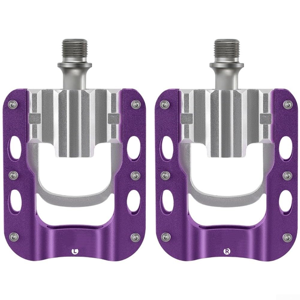 Pedali per bicicletta in lega di alluminio per biciclette pieghevoli a 3 cuscinetti, piattaforma antiscivolo, design impermeabile, leggeri e stabili per una guida sicura in qualsiasi condizione