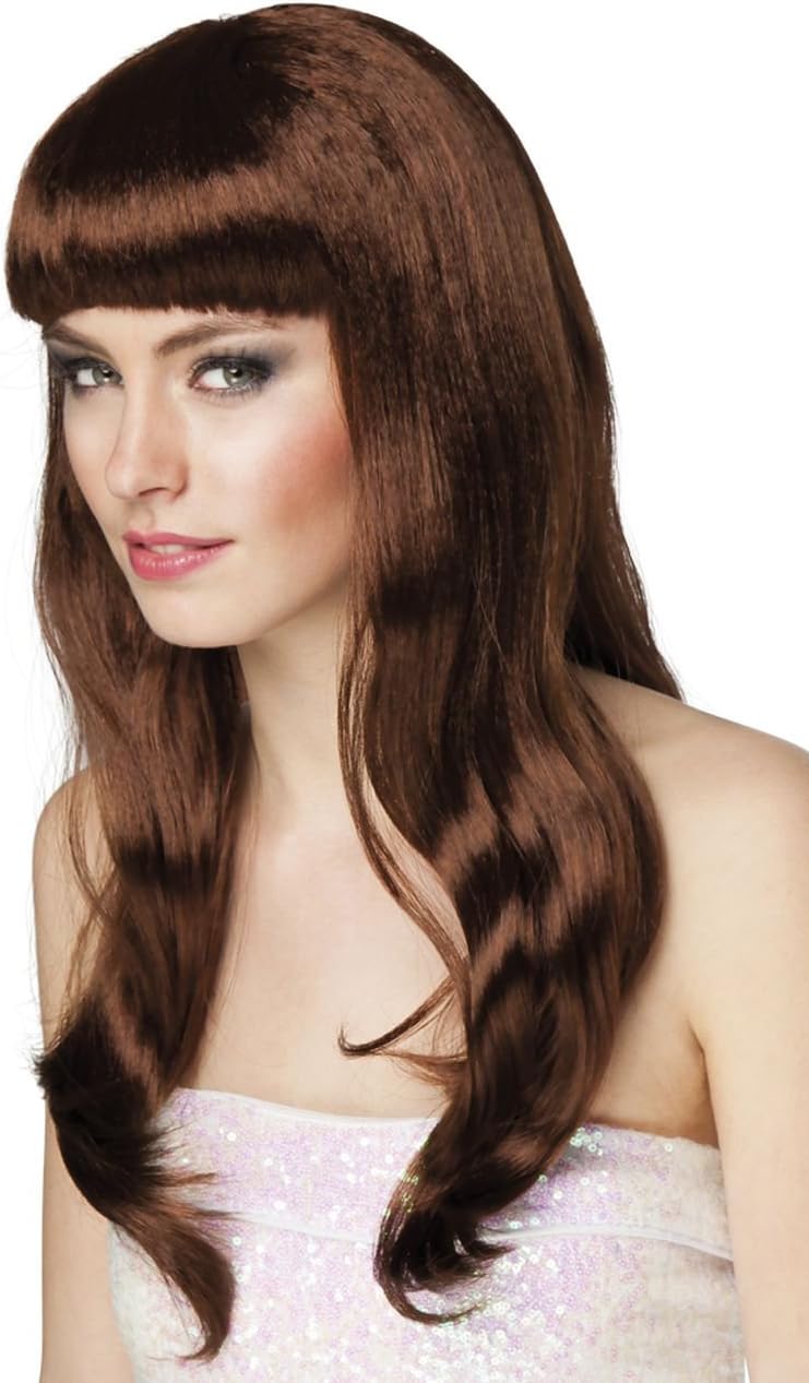 Boland 10103104 BOL85862 Adult Wig “Chique, One Size, schokoladenfarben