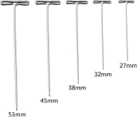 Vista 3 de Outus 450 Pcs T Pins Stainless Steel Push Pin Kit with Clear Box for Foam Head, Long Straight Pins for Sewing, Craft, Quilting and Blocking