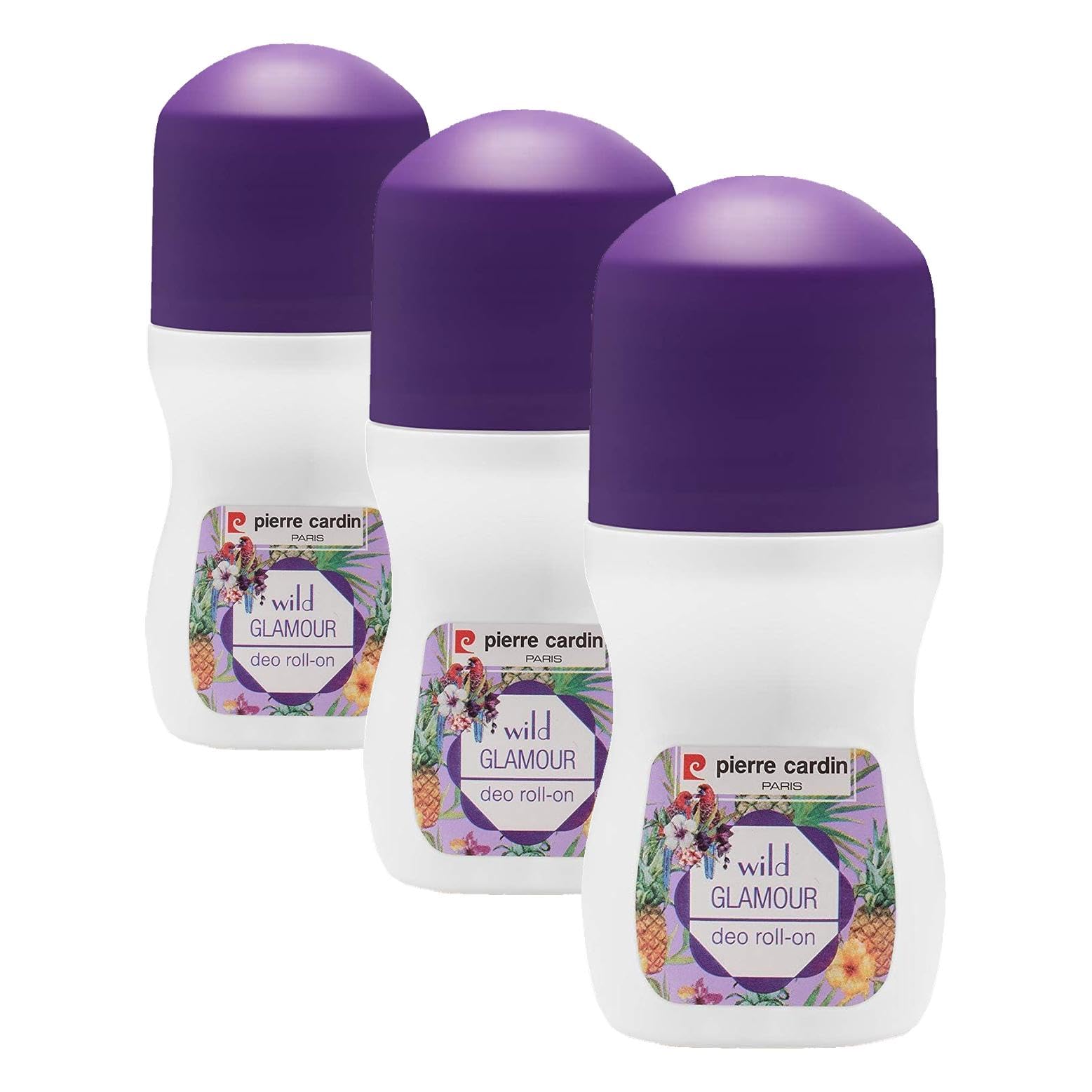 Pierre Cardin Wild Glamour 48 Saat Etkili Antiperspirant Roll On Deodorant, 50 Ml (3 paketi)