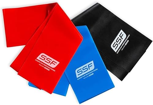 Miniatura 9 de Serious Steel Fitness Bandas de resistencia planas para entrenamiento y ejercicio de fuerza superior e inferior del cuerpo. (bandas de ejercicio de