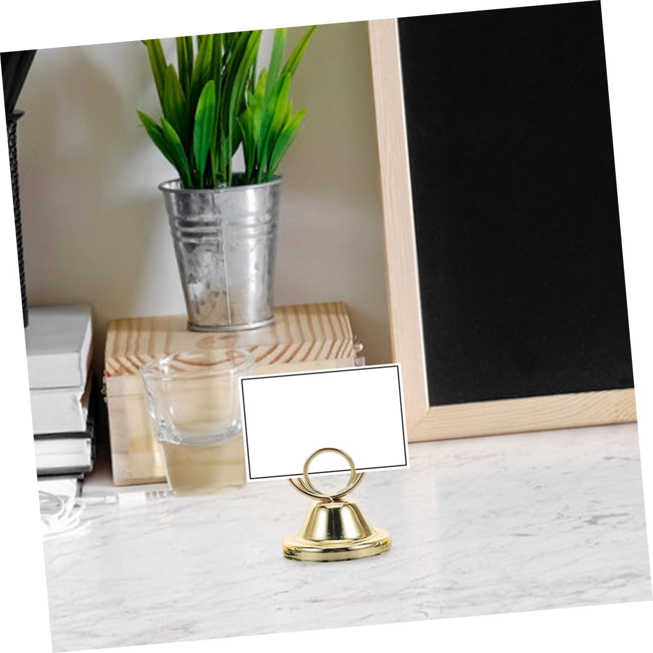 12pcs Round Photo Clip Holders Memo and Table Display Stands for Weddings Parties Events and Home Decor Elegant Metal Card Holders