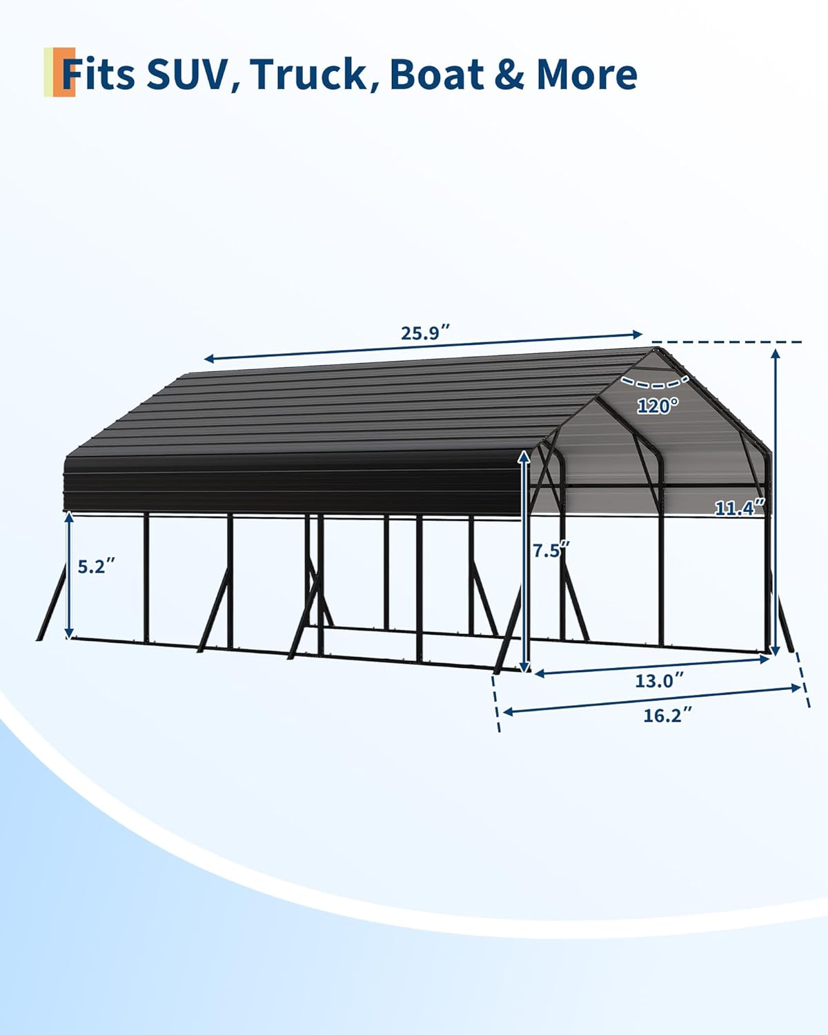 Garvee Carport Dimensions