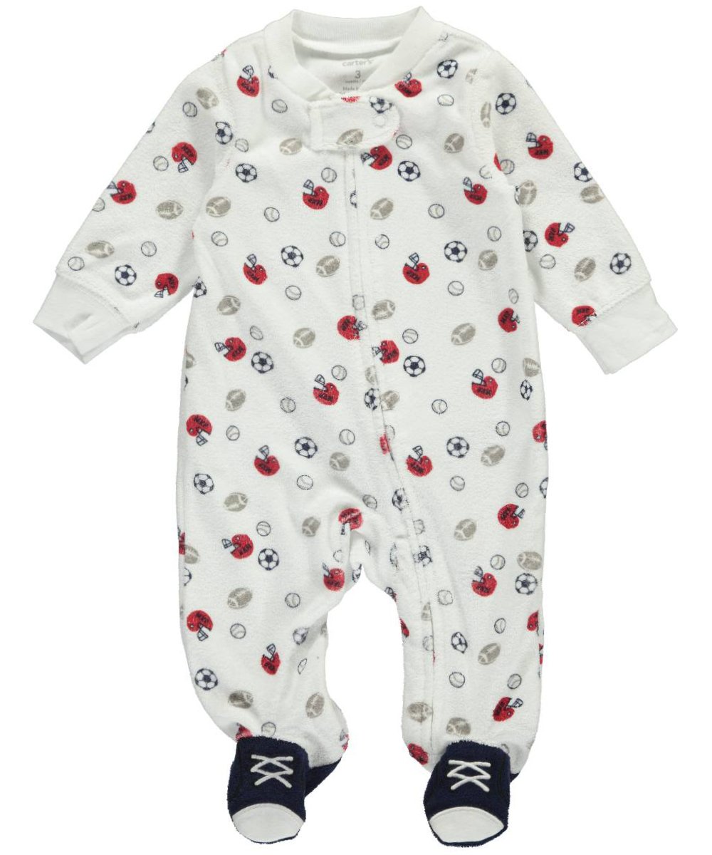 Carter's Baby Boys' Terry 115g180, White, 3 Months