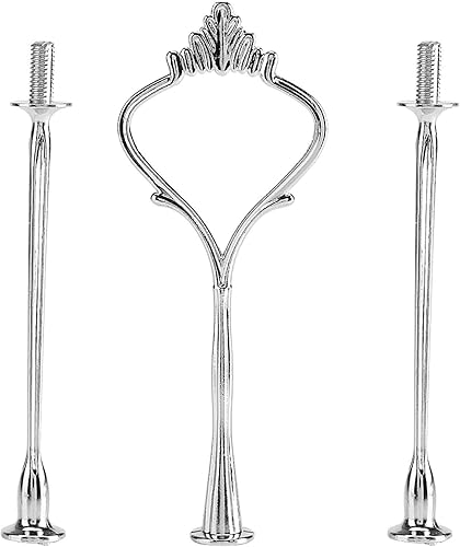 Miniatura 3 de Soporte de metal para tartas de 3 niveles, soporte para cupcakes, torre de postre, soporte de fiesta, pastelería, soporte para servir alimentos para