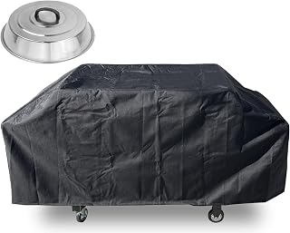 ZJYWSCH 36" Griddle Cover for Blackstone, Camp Chef FTG600, Royal Gourmet 4-Burner Flap Top Grill, Blackstone Griddle Cover 36 inch Heavy Duty Waterproof, with Basting Cover