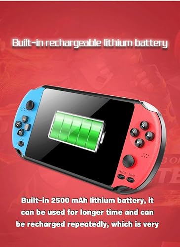 Miniatura 6 de CZT Nueva consola de videojuegos retro de 5.1 pulgadas integrada en 4800 juegos de 9 emuladores Consola de juegos portátil portátil compatible con